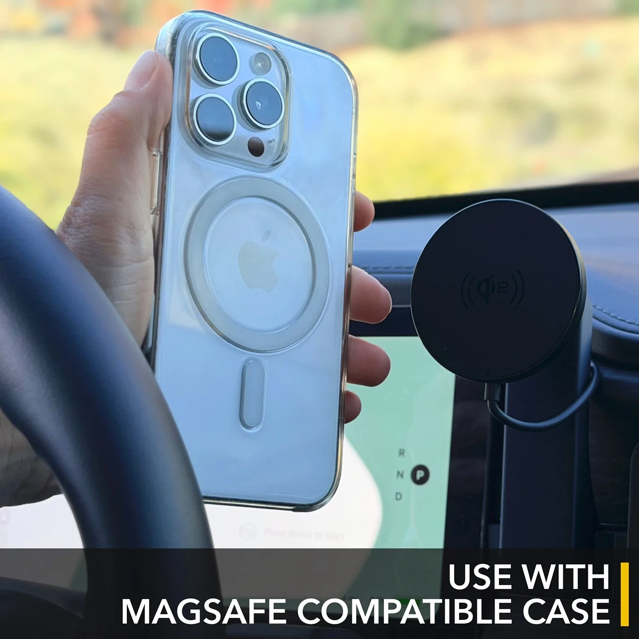 Rivian R1T R1S Dashboard Phone Charger - MagSafe compatible (TWRAPS) 6
