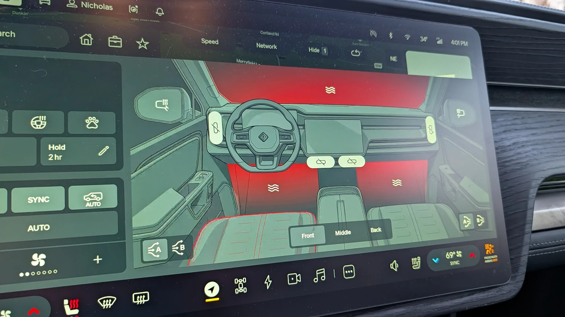 Rivian R1T R1S HVAC default, why aren't the vents open? 3560
