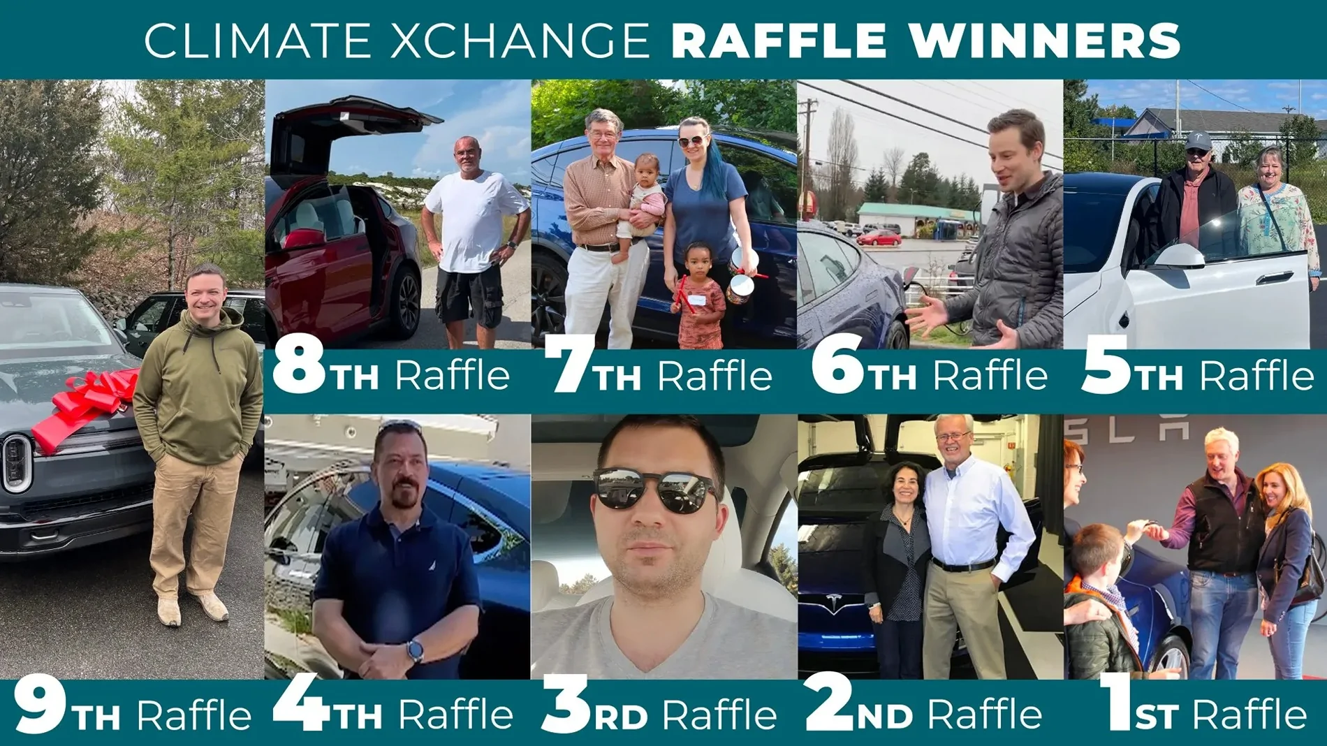 Rivian R1T R1S 🚘 Only one week left to drive away in your dream EV! 10th-Raffle-Previous-Winners
