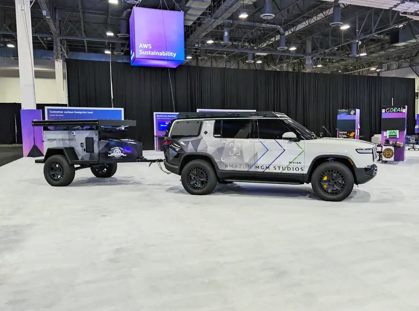 Rivian R1T R1S Modified R1S upfit build (MGM remote film rig) at Amazon AWS re:invent Modified R1S upfit build (MGM’s remote filming rig) at Amazon AWS re:invent  3