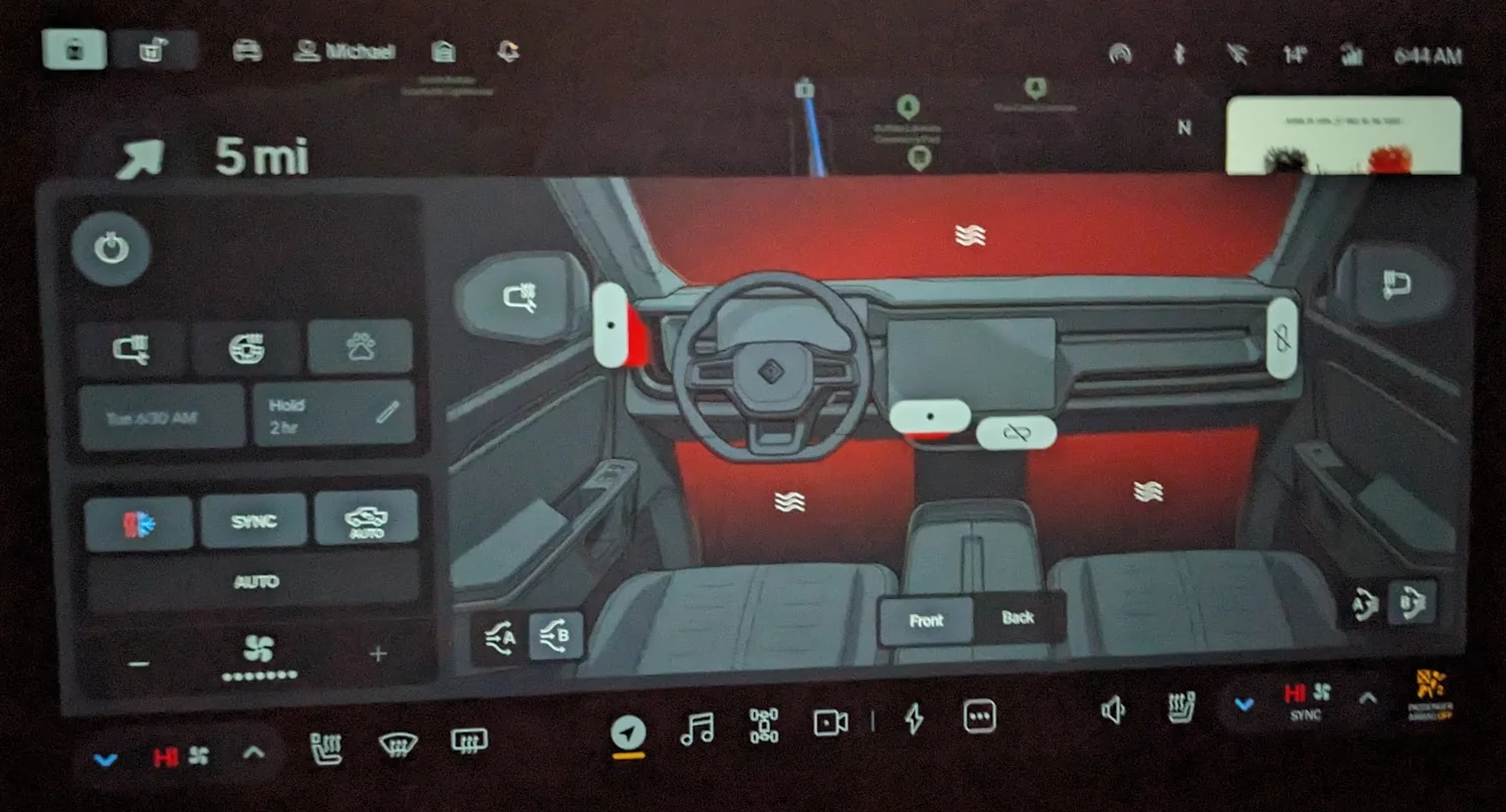 Rivian R1T R1S No heat while driving, heat while sitting - G1 R1T 1765289168150-78