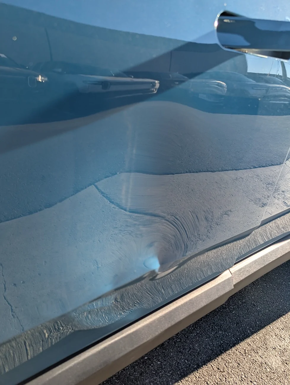 Rivian R1T R1S R1T Damaged at Costa Mesa service center (by a tech) PXL_20251209_225916776