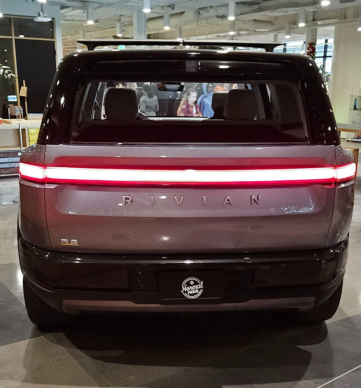 Rivian R1T R1S Gunmetal/Gray/Silver R2 on display Gunmetal:Gray:Silver R2 on display at Normal factory 6