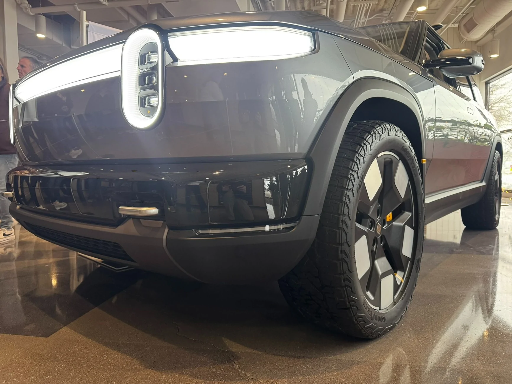 Rivian R1T R1S Gunmetal/Gray/Silver R2 on display Gunmetal:Gray:Silver R2 on display at Normal factory 4