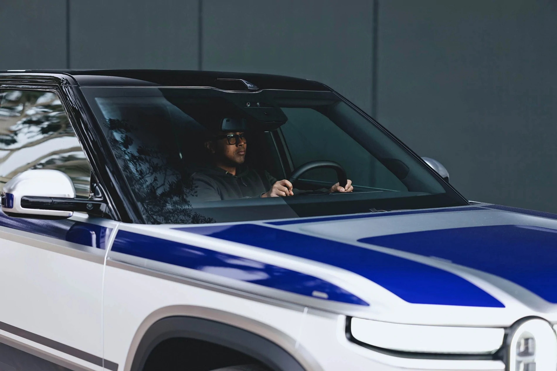 Rivian R1T R1S R2 has Lidar!!!! First look at windshield notch location on R2 (with R2D2 wrap) rivian lidar on rivian r2 4