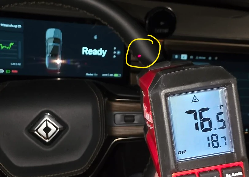 Rivian R1T R1S Heated steering wheel? How warm is it supposed to be? 1765929589976-89