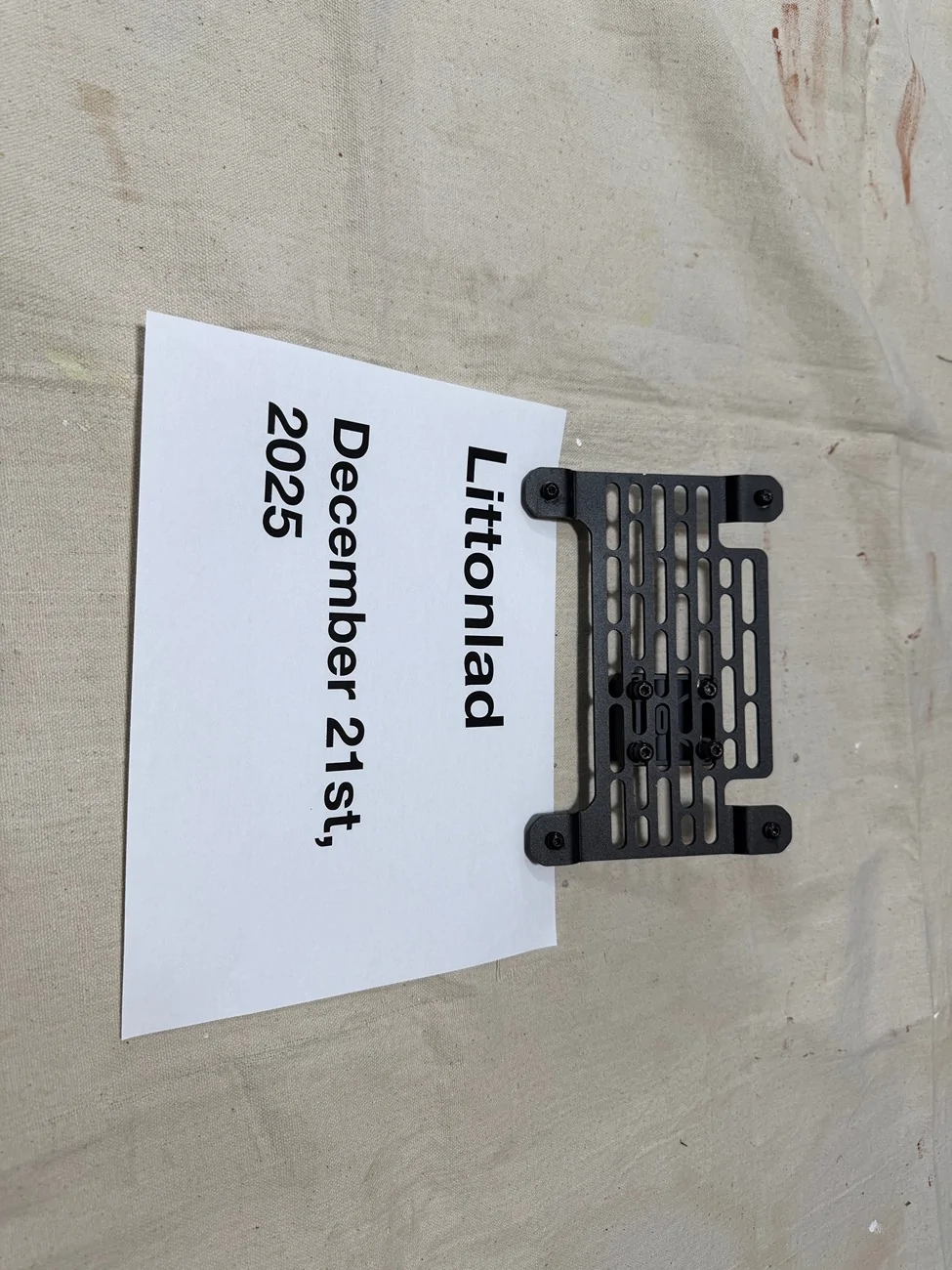 Rivian R1T R1S Builtright Industries Front License Plate Mount SOLD IMG_8945