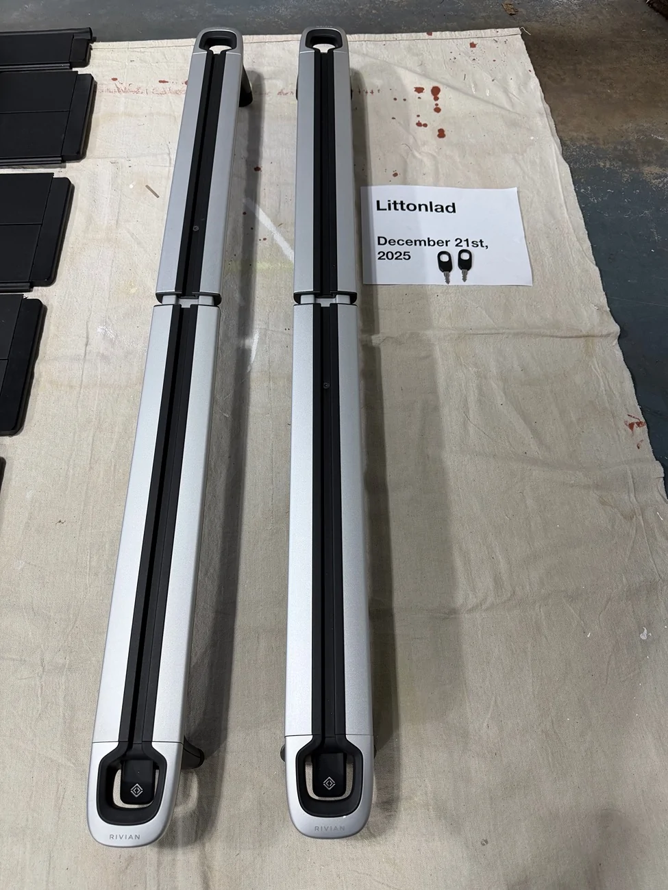 Rivian R1T R1S SOLD Two OEM Bright cargo bars IMG_8973