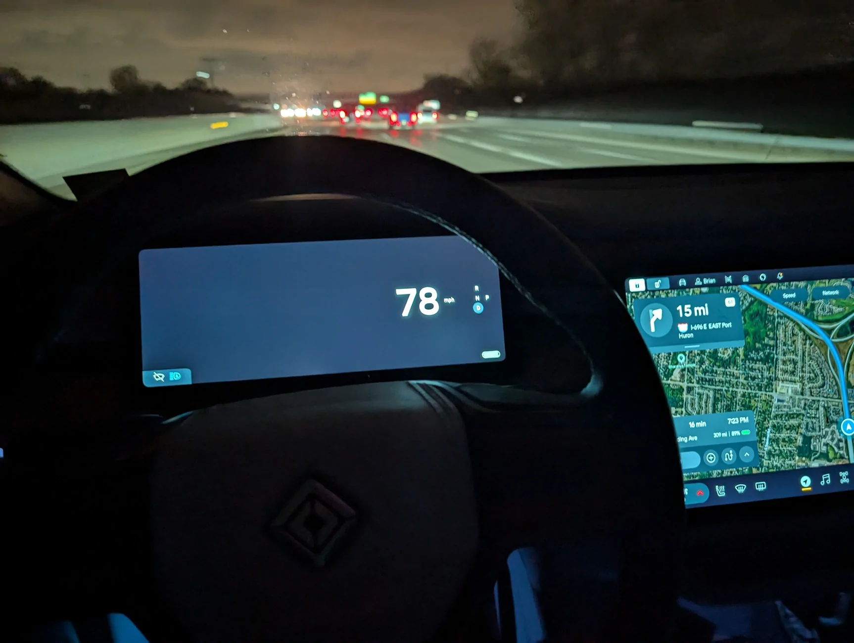Rivian R1T R1S Remove left pane in driver display? 1000009523