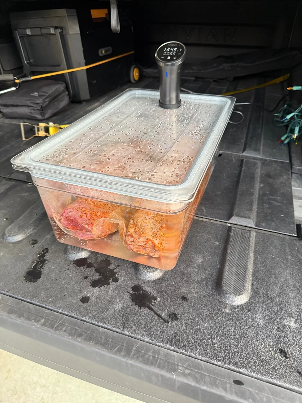 Rivian R1T R1S Cooking Xmas Dinner While Driving UPDATED IMG_3829