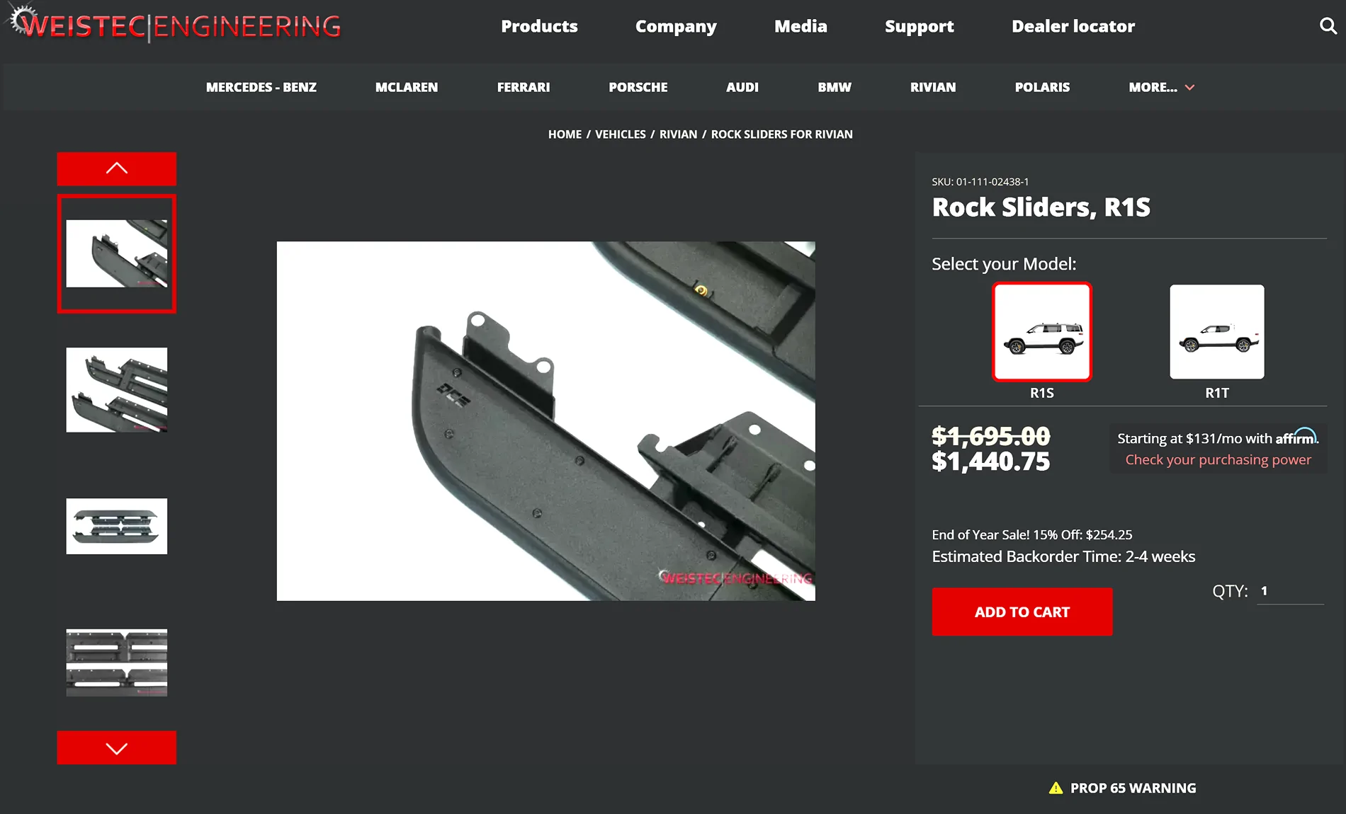 Rivian R1T R1S Initial Comparison of Running Boards and Rock Sliders 1766791972732-vl