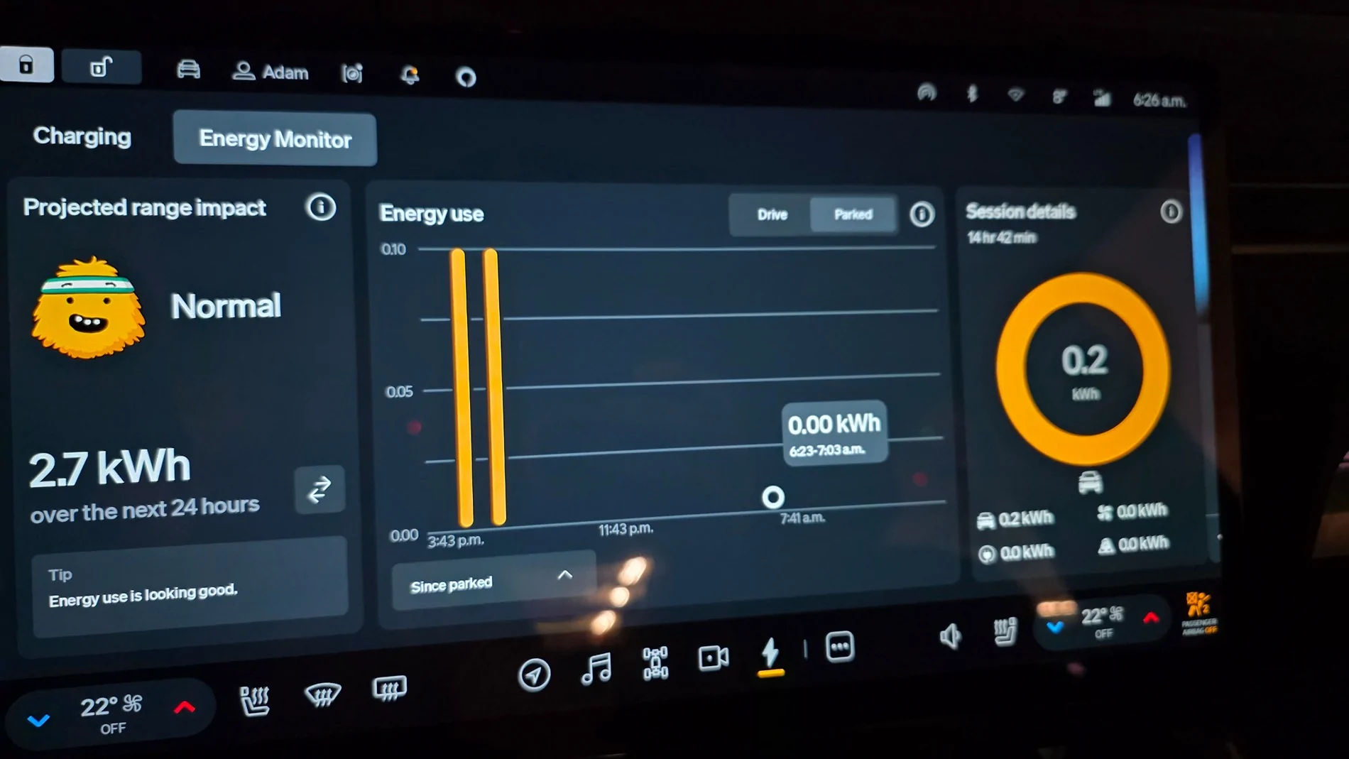 Rivian R1T R1S 1.4kWh Daily usage since .46 Update 20251230_062654
