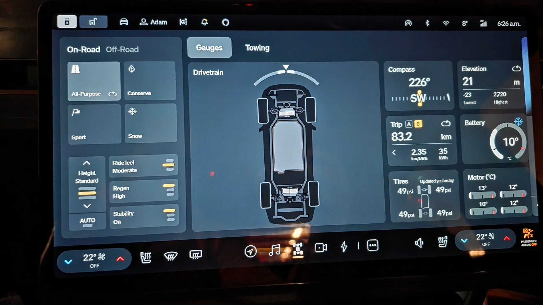 Rivian R1T R1S 1.4kWh Daily usage since .46 Update 20251230_062642