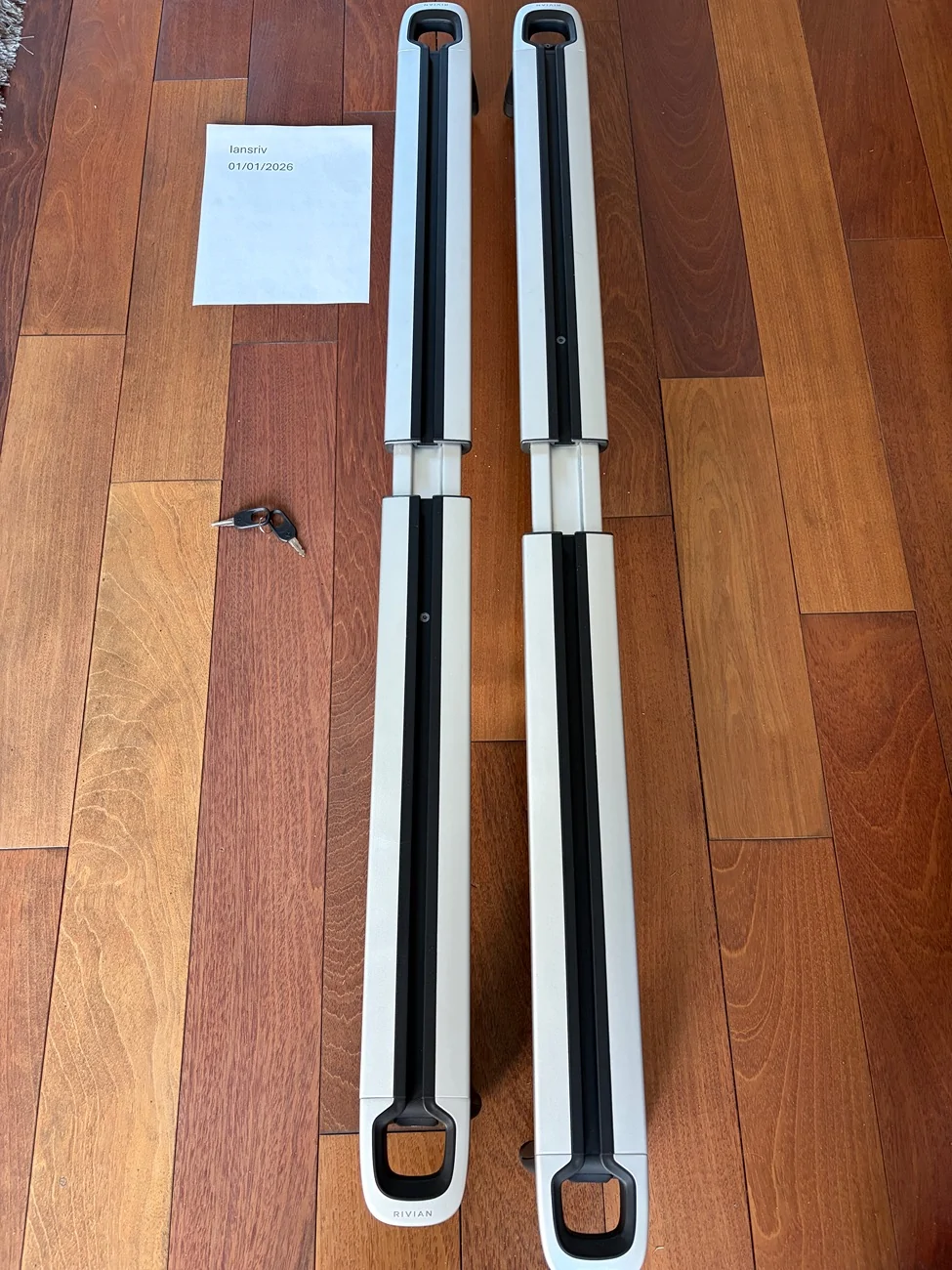 Rivian R1T R1S 2 OEM Bright cargo bars Riv Racks