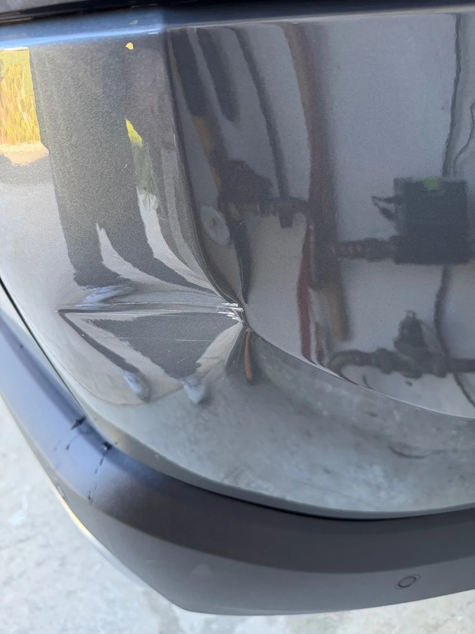Rivian R1T R1S Dent and Ding Repair on the Rounded Corner? IMG_0534