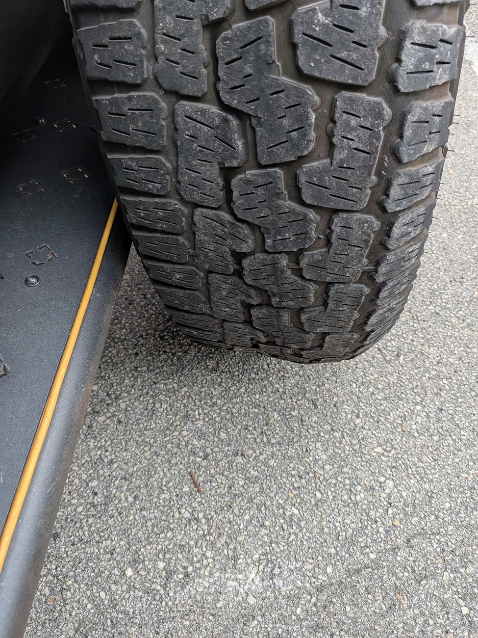 Rivian R1T R1S Tire question: What could have caused this? PXL_20260110_193446402