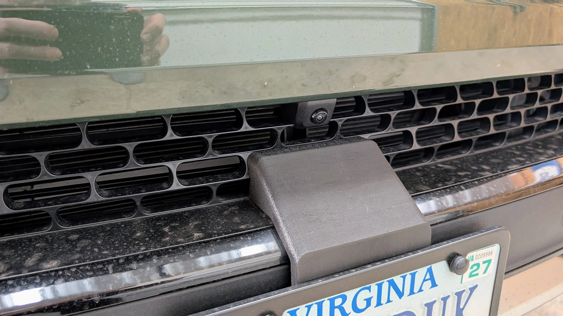 Rivian R1T R1S Front mesh grill to protect radiators - DIY install PXL_20260112_193109307~2