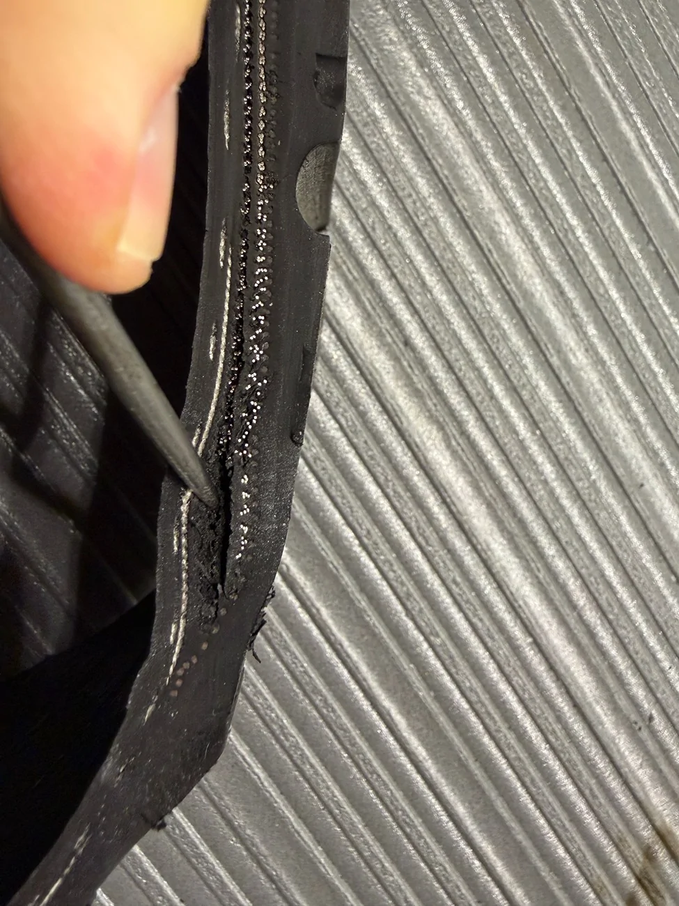 Rivian R1T R1S Tire question: What could have caused this? IMG_3062