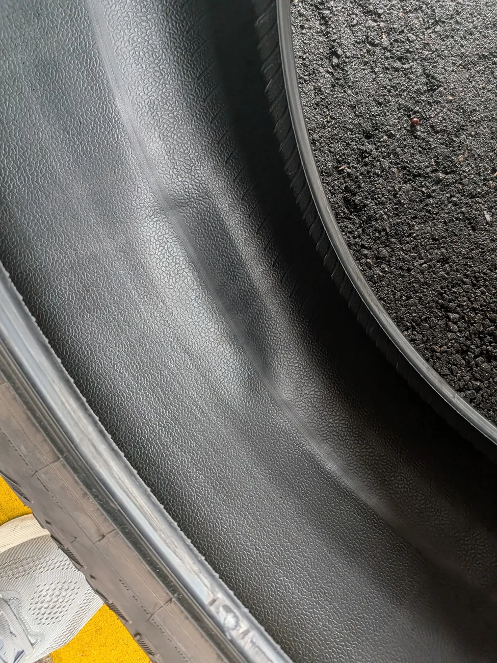 Rivian R1T R1S Tire question: What could have caused this? PXL_20260122_171133882