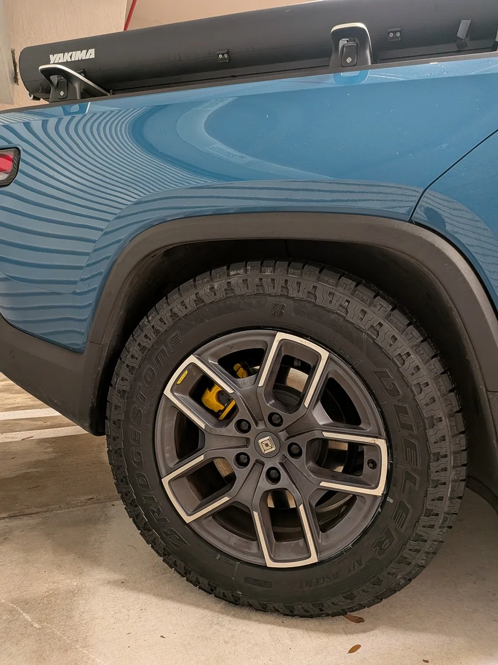 Rivian R1T R1S Tire question: What could have caused this? PXL_20260122_172806908