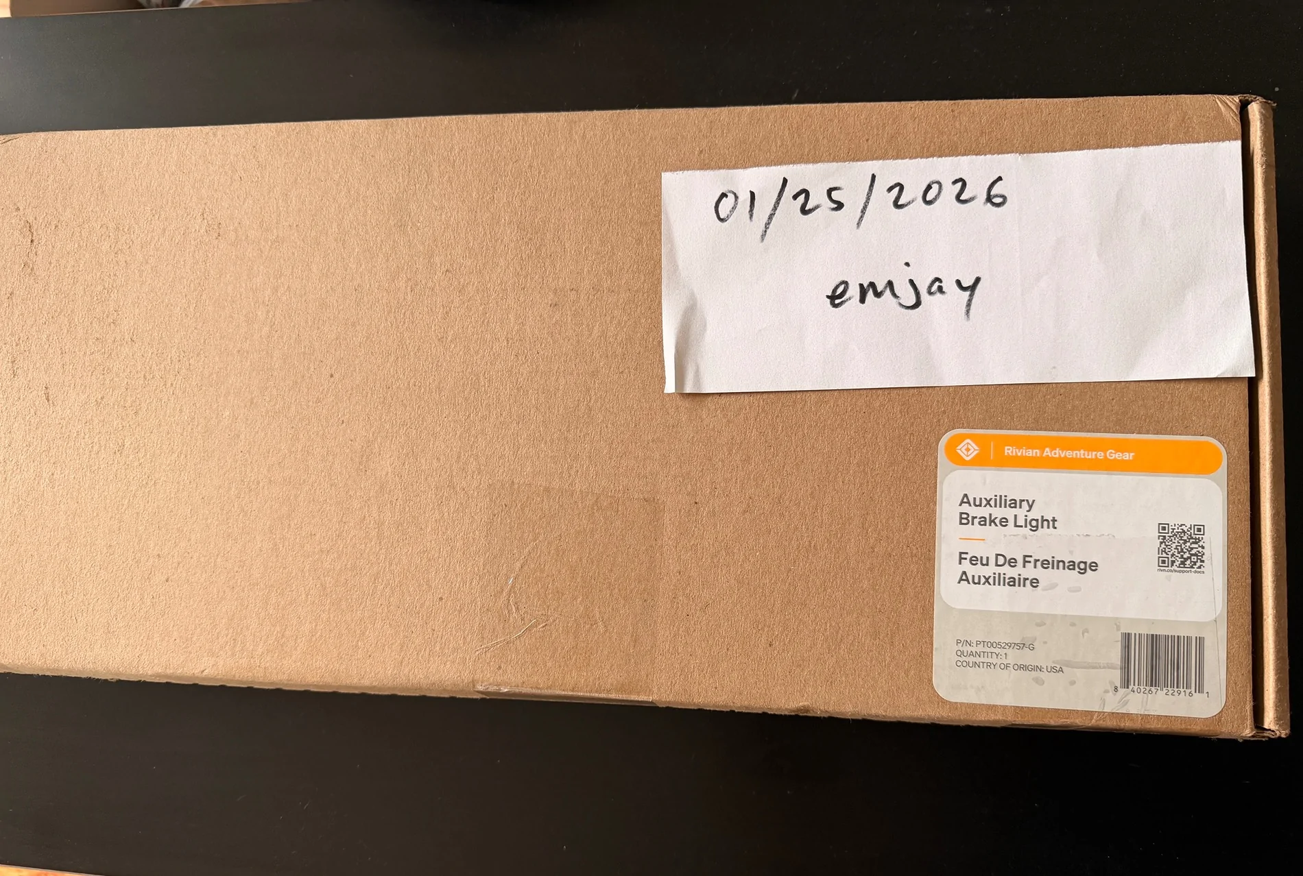 Rivian R1T R1S $200 - Rivian Auxiliary Brake Light IMG_0297
