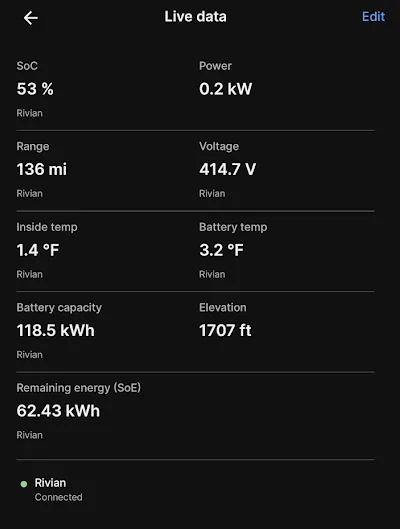 Rivian R1T R1S Strange calibration issue on gen2 Max Pack - service has not seen this before 1769789885244-69