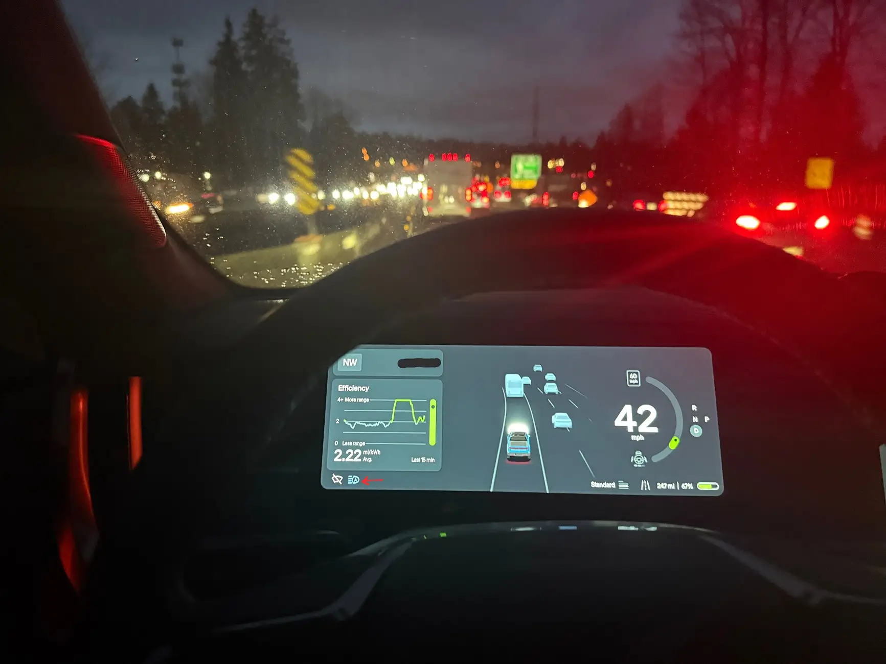Rivian R1T R1S Are adaptive high beams more aggressive now? 1770076904085-4l