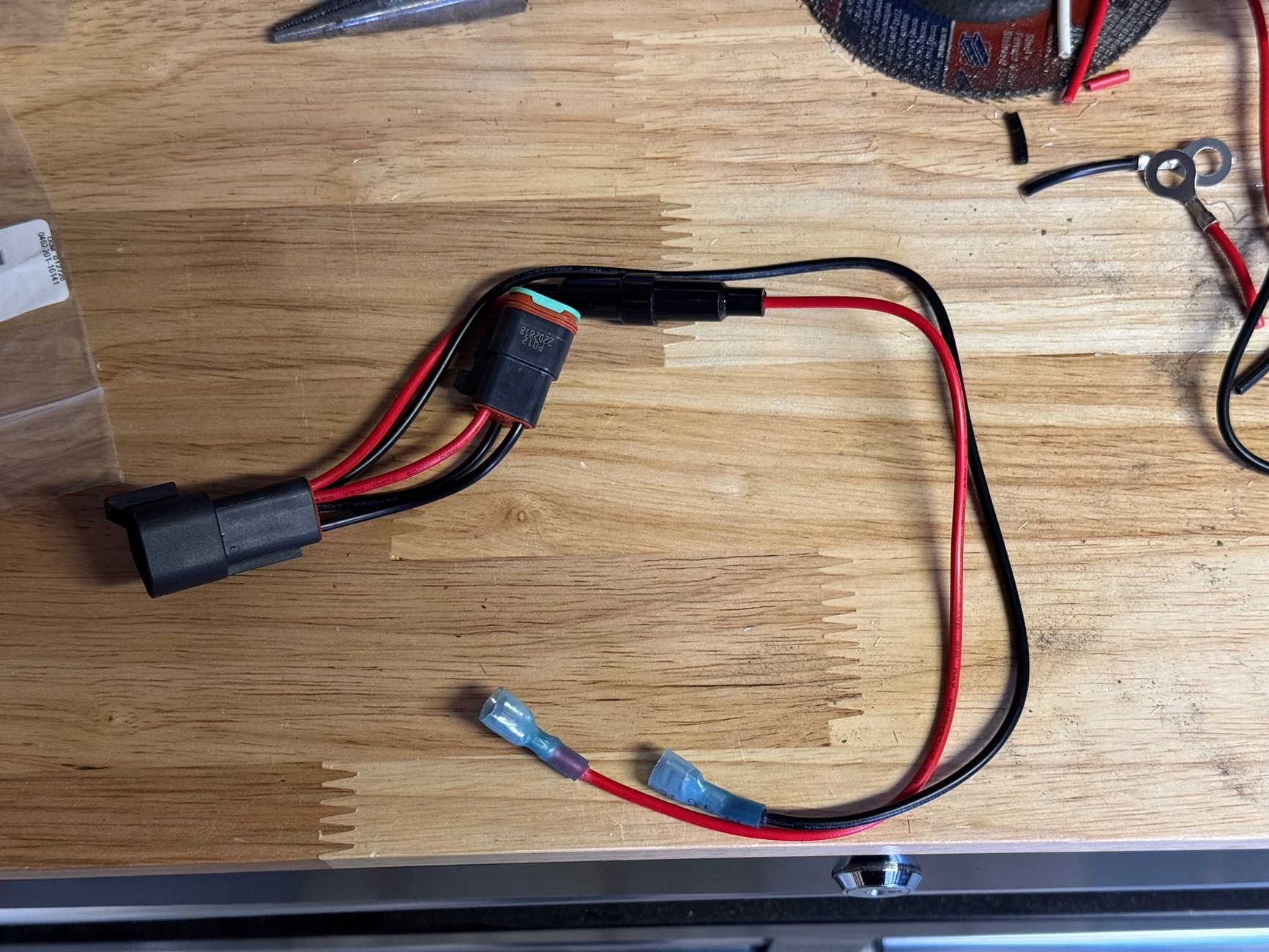 Rivian R1T R1S Added 12v outlet to R1T bed. IMG_3722