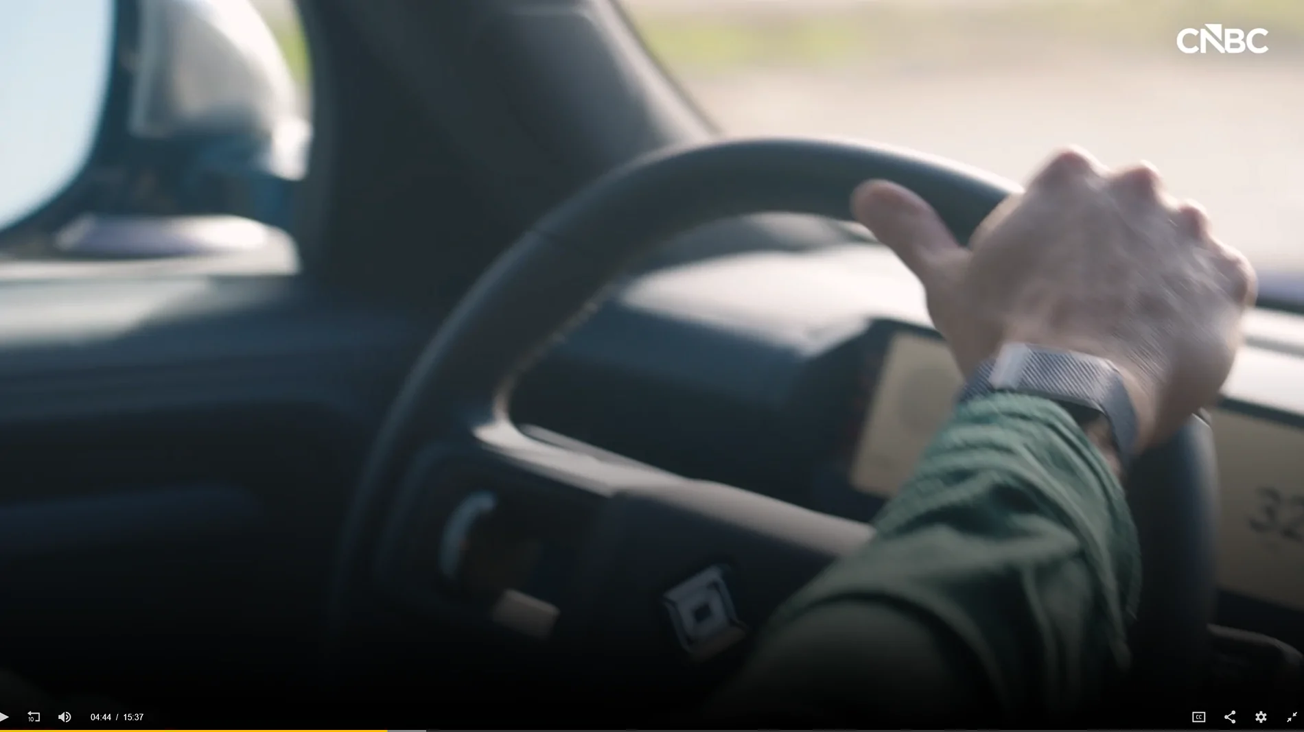 Rivian R1T R1S R2 Early Production Vehicle Sneak Peak on CNBC [Ride Along Video w/ RJ Scaringe] Wheel Controls