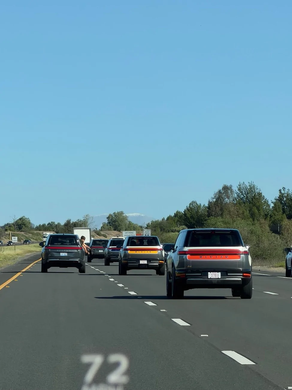 Rivian R1T R1S R2 spotted with new stripes and vinyl graphics design (2/2/26) IMG_0964
