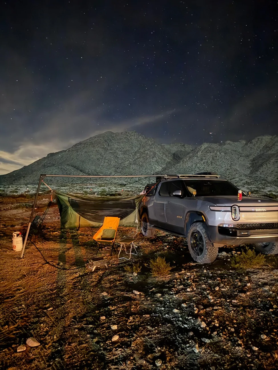 Rivian R1T R1S Overlanding: Power Consumption & Camp Mode IMG_1307