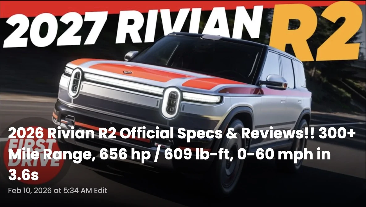 Rivian R1T R1S VW x RIVIAN rivian-r2