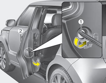 Rivian R1T R1S R2 emergency door opening sanity check page.h85