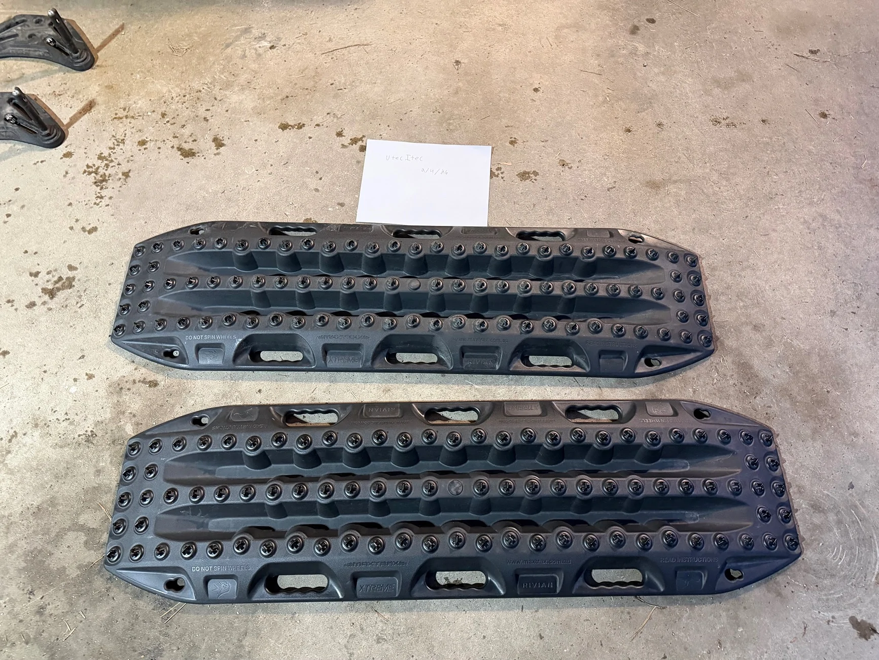 Rivian R1T R1S R1T Accessories - Bed Extender, Crossbars, MAXTRAX, Gear Tunnel Slide, Mud Flaps & More IMG_1907
