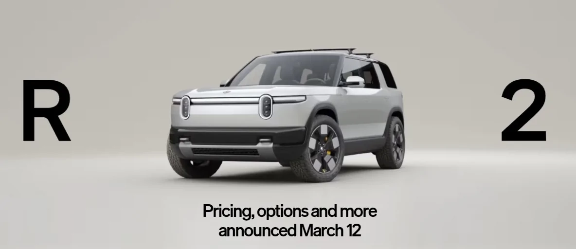 Rivian R1T R1S R2 Website Updated. Pricing, Options Coming March 12 Screenshot 2026-02-12 172919