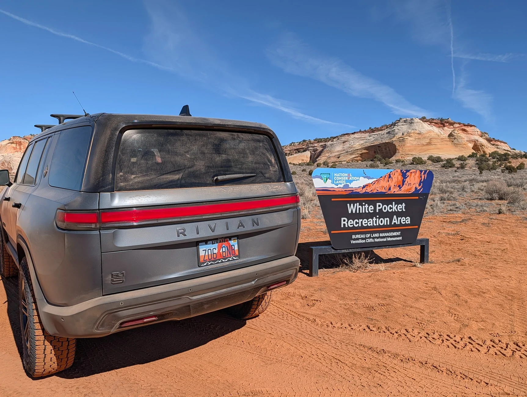Rivian R1T R1S Anyone else been here in a Rivian? (White Pocket, AZ) PXL_20260214_192954999.MP