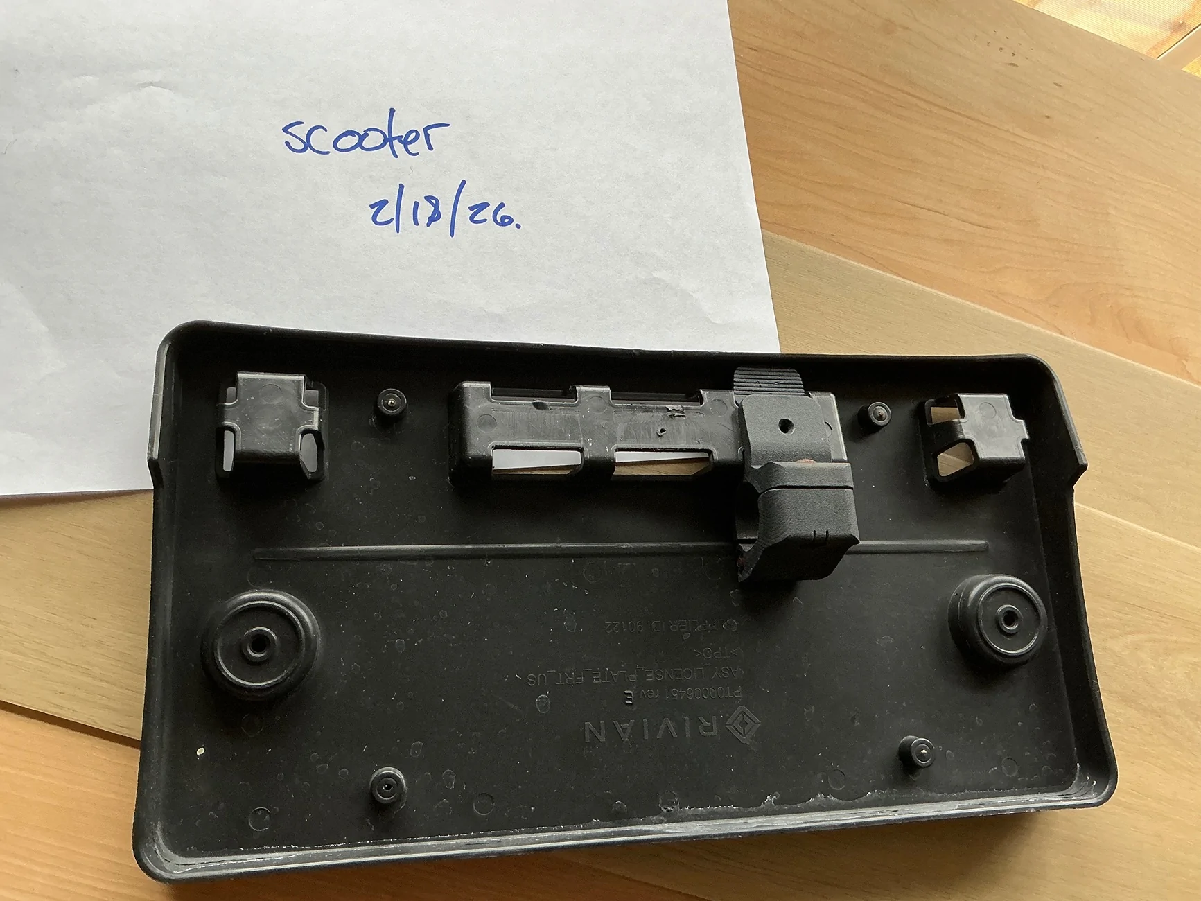 Rivian R1T R1S Gen 1 tow hook plate mount IMG_0910