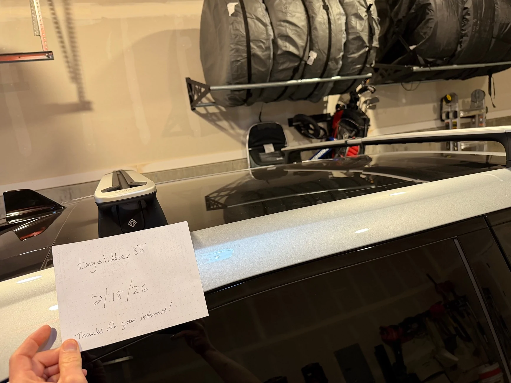 Rivian R1T R1S Rivian OEM Crossbars - 2 keys - $400 OBO IMG_1405