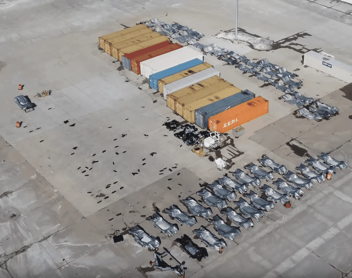 Rivian R1T R1S Normal Factory Drone Footage - 2/26/22 1645982274658