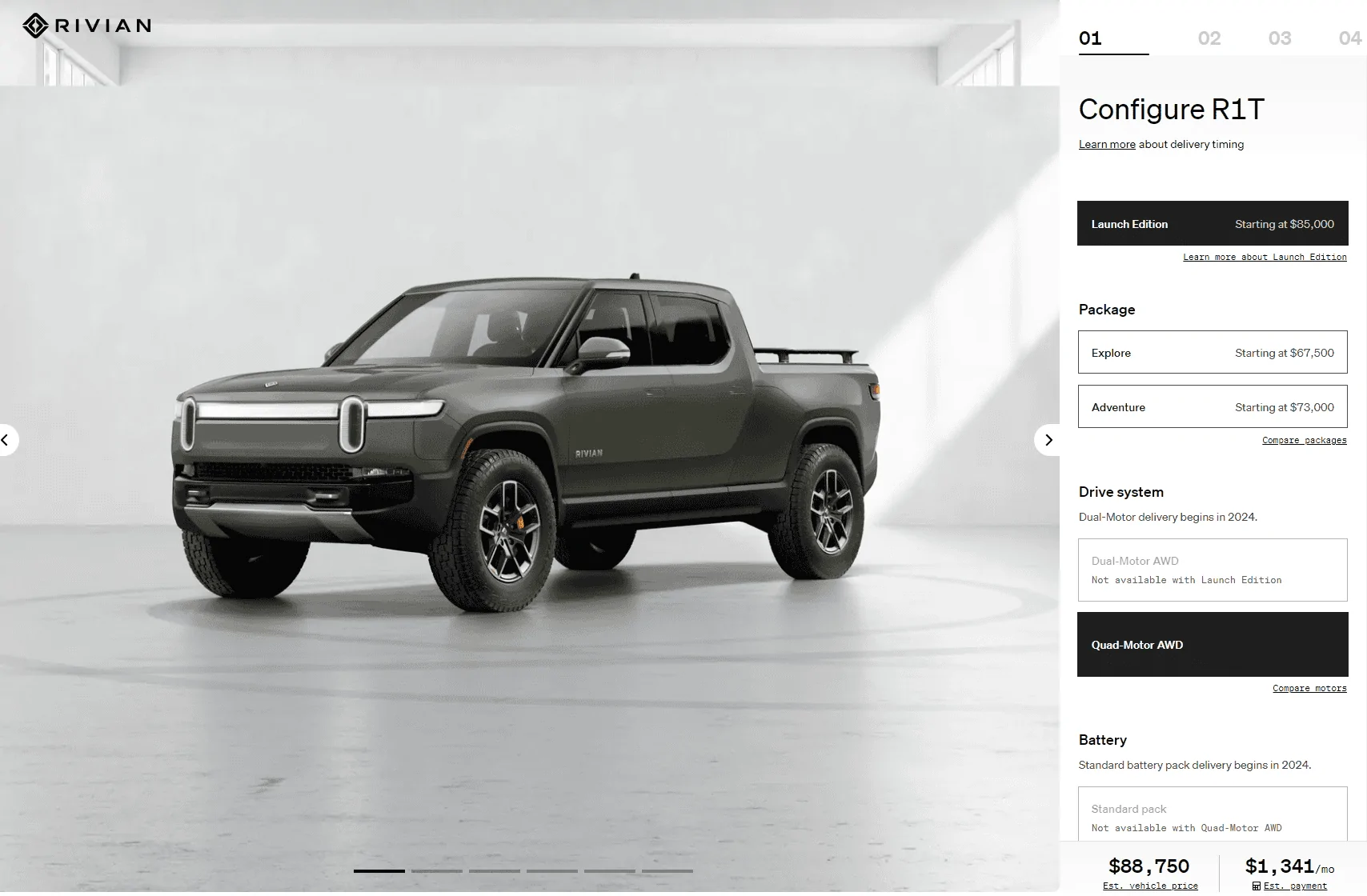 Rivian R1T R1S R1T & R1S Updated Pricing, Configuration, Specs. Dual Motor Now Available 1646173135888