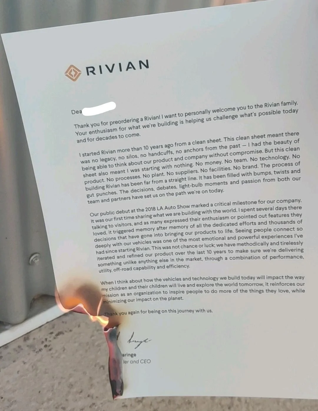 Rivian R1T R1S Rivian: we’re out. Screenshot_20220302-100209