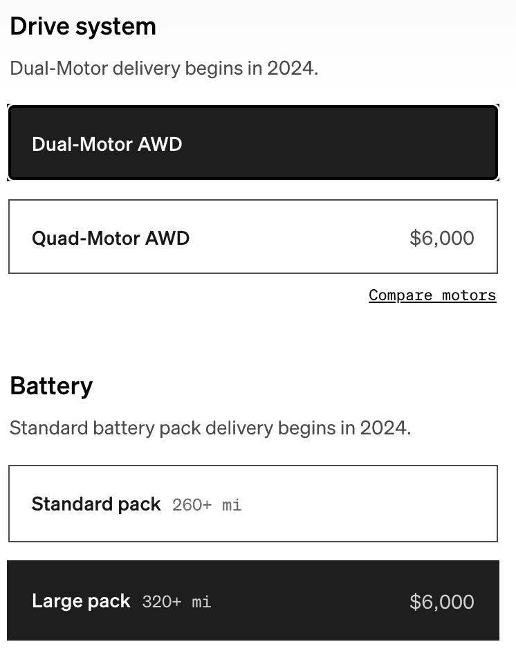 Rivian R1T R1S Dual or Quad Motor? DualR1S