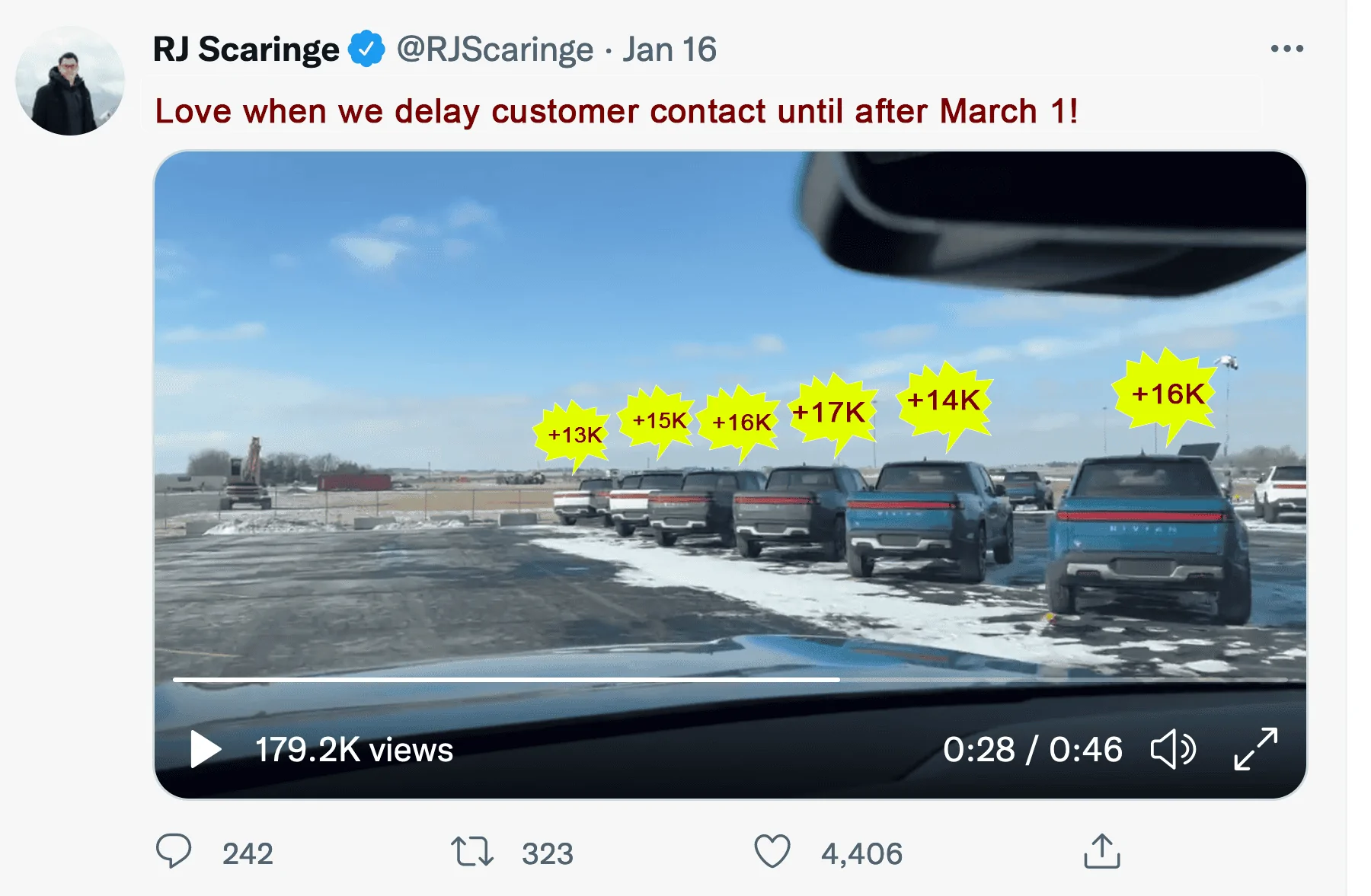 Rivian R1T R1S Price hike memes 1646274461578