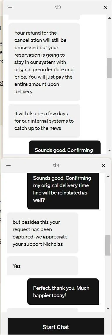 Rivian R1T R1S ? RJ's Letter -- Making it Right -- REVERSING THE PRICE CHANGE FOR PREORDER HOLDERS order restore - chat