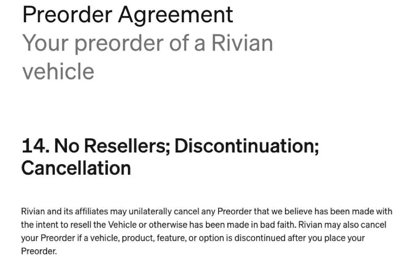 Rivian R1T R1S Rivian Needs a No Re-Sale Clause Now Rivian-Re-Sal