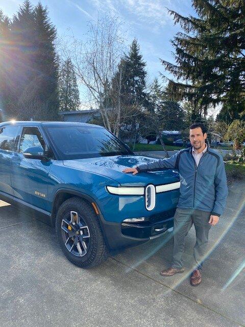 Rivian R1T R1S My Rivian Blue R1T is Delivered!! IMG_3465