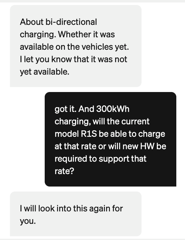 Rivian R1T R1S Bad news about charging from Rivian CS Screen Shot 2022-03-11 at 2.40.45 PM