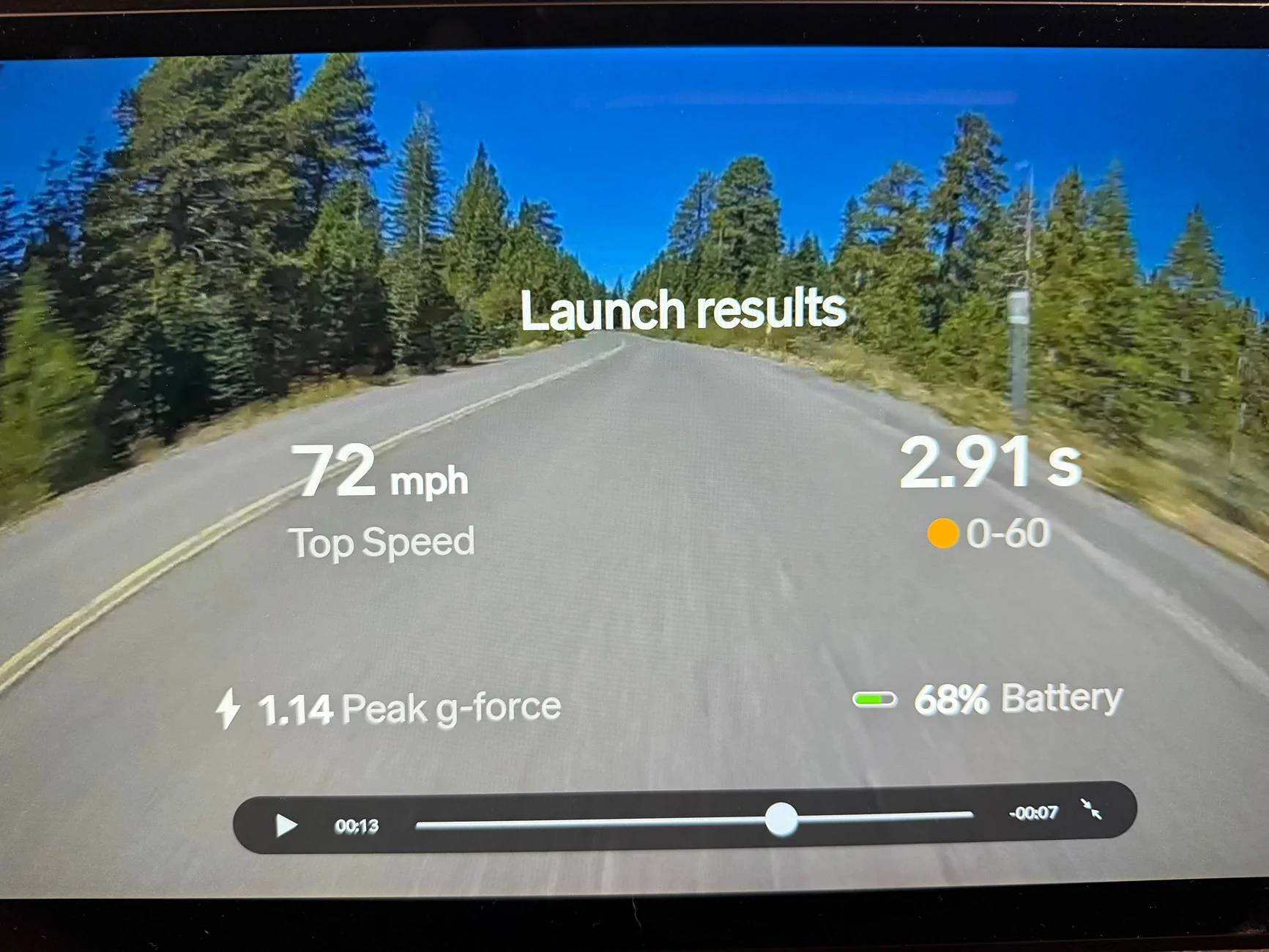 Rivian R1T R1S Launch Mode - Times IMG_0822