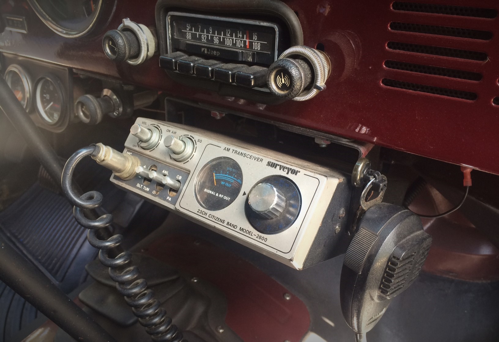Rivian R1T R1S R2 Music system missing CD player CB-Radio-installed-in-a-jeep-cj-5