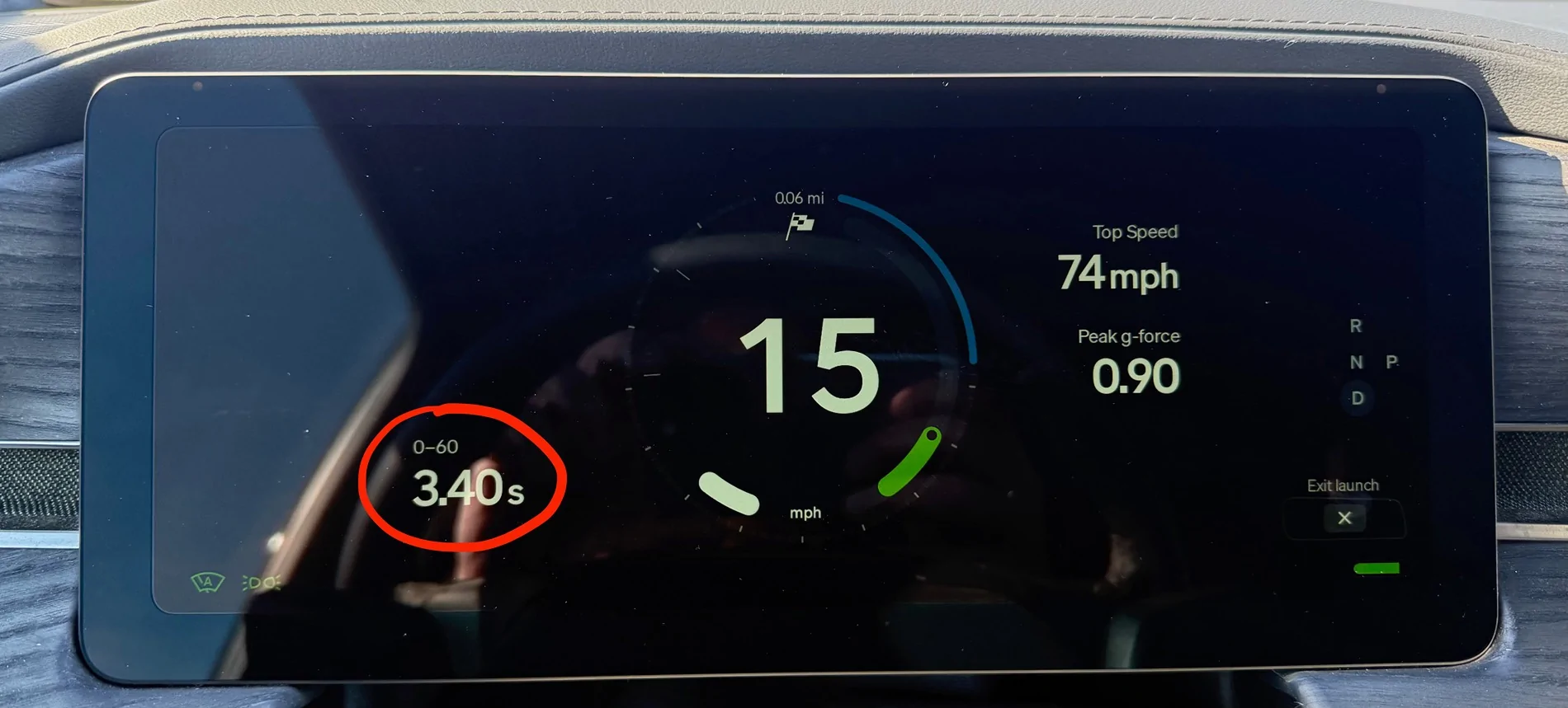Rivian R1T R1S Launch Mode - Times 3.40 seconds to 60